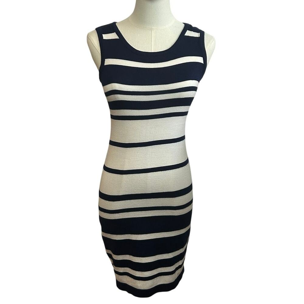Two-O-Two Japan Okinawan Boutique Striped Knit Dress S Bodcon